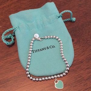 Tiffany & Co. Mini Heart Bead Bracelet